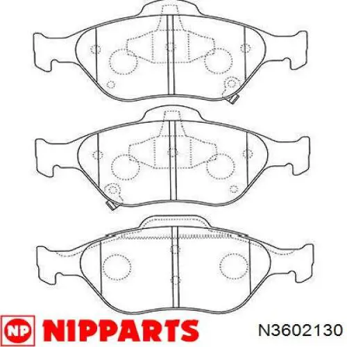 Передние тормозные колодки N3602130 Nipparts