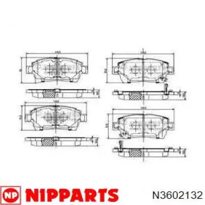 Передние тормозные колодки N3602132 Nipparts