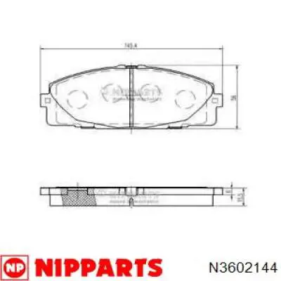 Передние тормозные колодки CJ1204 Toko cars