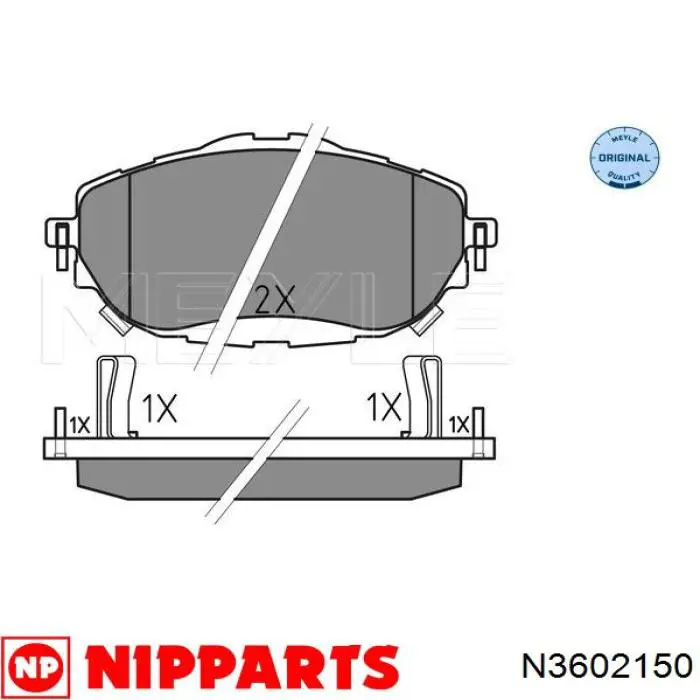 Колодки Nipparts N3602150 цена, от 31.38 USD
