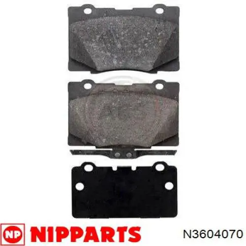 Купить N3604070 Nipparts Колодки тормозные