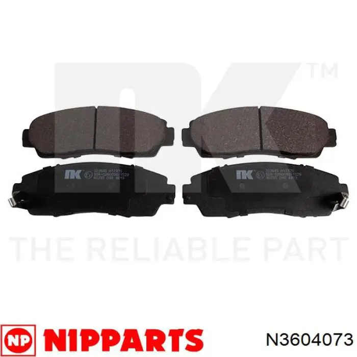 Купить N3604073 Nipparts Колодки тормозные