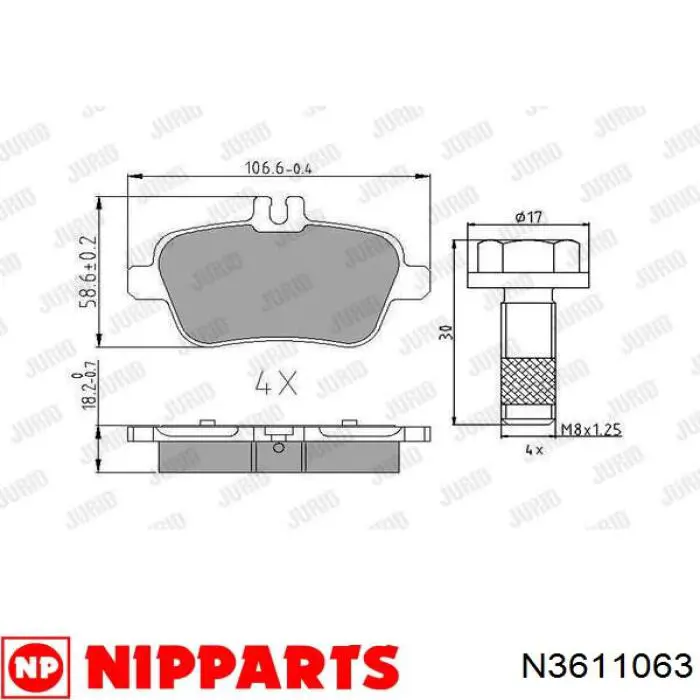 Колодки дисковые  Bosch 986495348 цена, от 29.17 USD