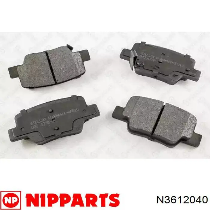 Колодки дисковые  Nipparts N3612040 цена, от 26.58 USD