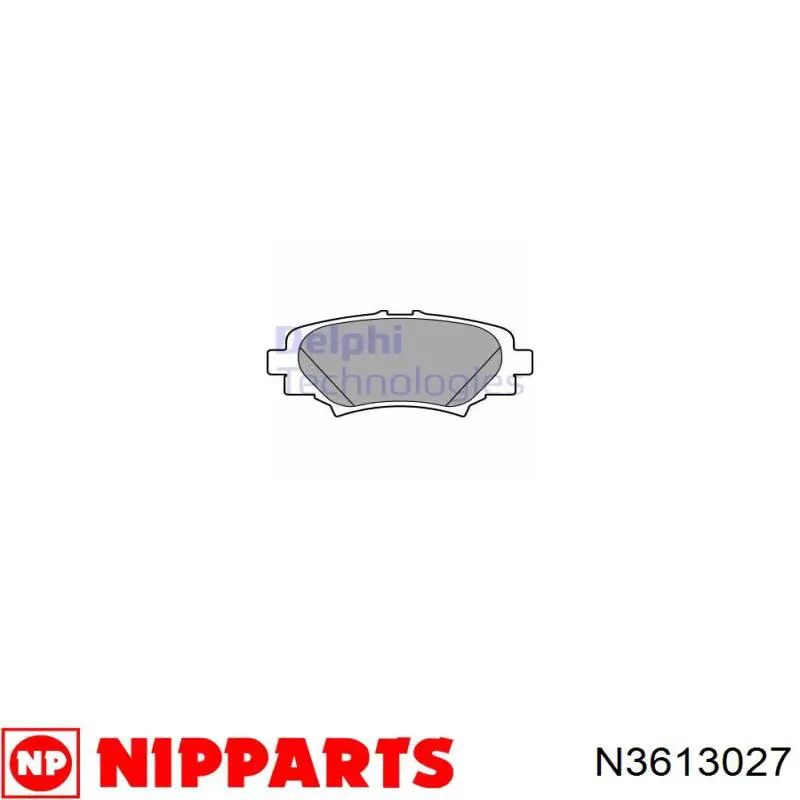 Задние тормозные колодки N3613027 Nipparts