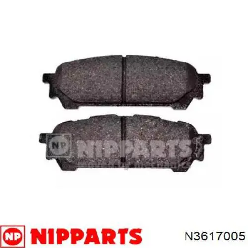 Задние тормозные колодки N3617005 Nipparts