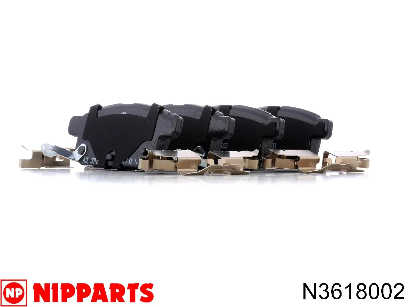 Купить N3618002 Nipparts Колодки тормозные задние, дисковые
