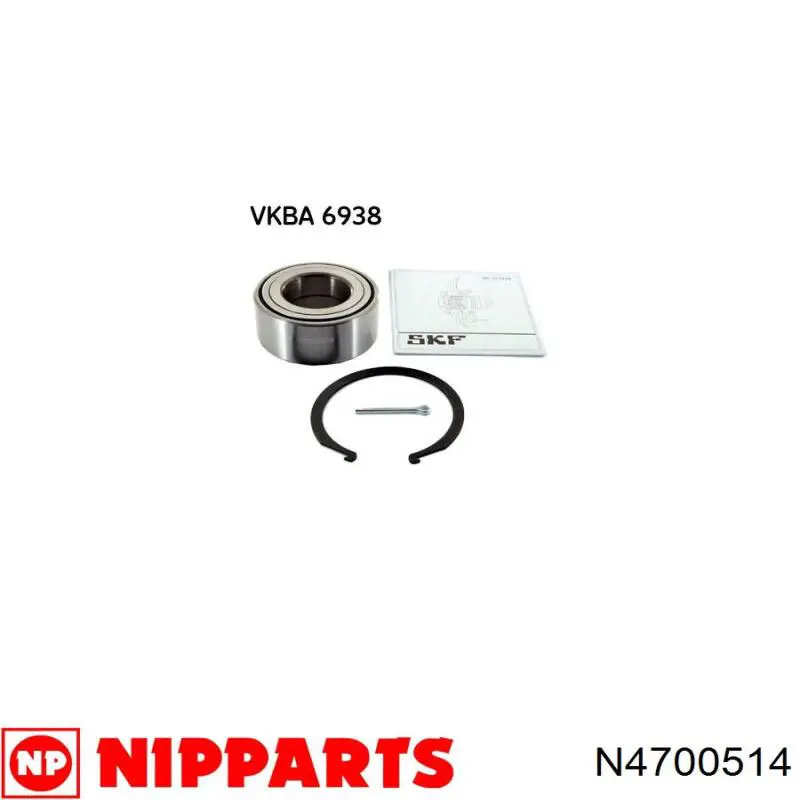 Комплект подшипника ступицы колеса Nipparts N4700514 цена, от 30.54 USD