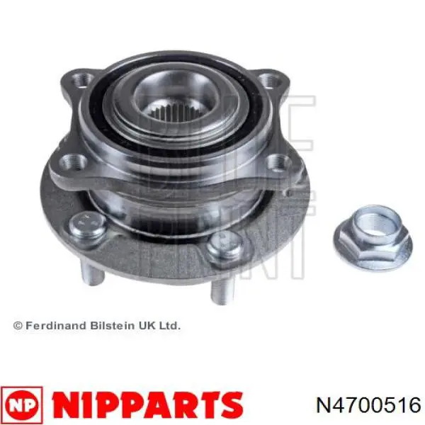 Ступицы передних колес Nipparts N4700516 цена, от 69.71 USD