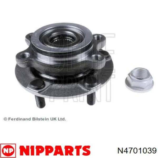 Ступицы передних колес Nipparts N4701039 цена, от 81.11 USD
