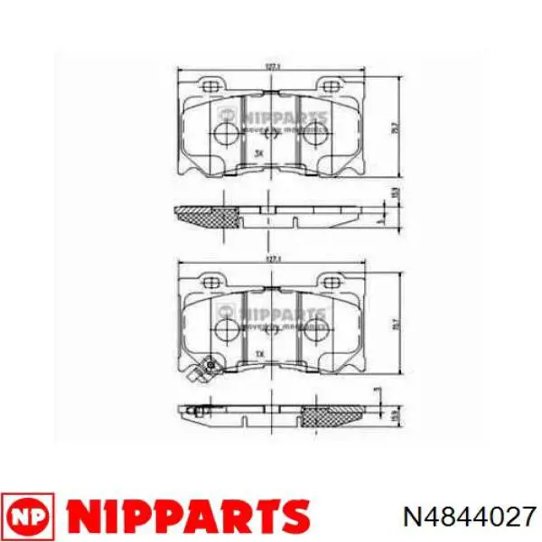 Рулевая тяга N4844027 Nipparts