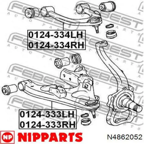 N4862052 Nipparts Палец шаровой нижний