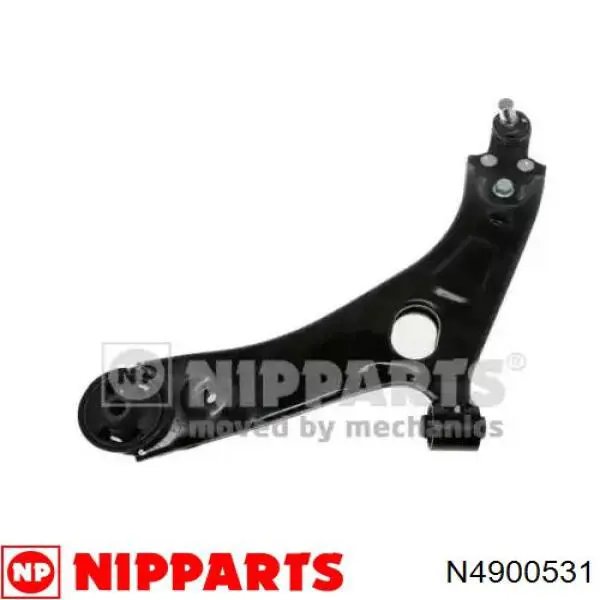 N4900531 Nipparts braço oscilante inferior esquerdo de suspensão dianteira