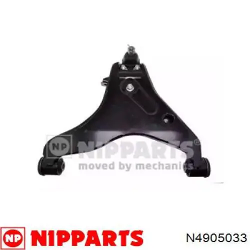 N4905033 Nipparts braço oscilante inferior esquerdo de suspensão dianteira