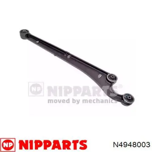 N4948003 Nipparts braço oscilante (tração longitudinal inferior esquerdo/direito de suspensão traseira)