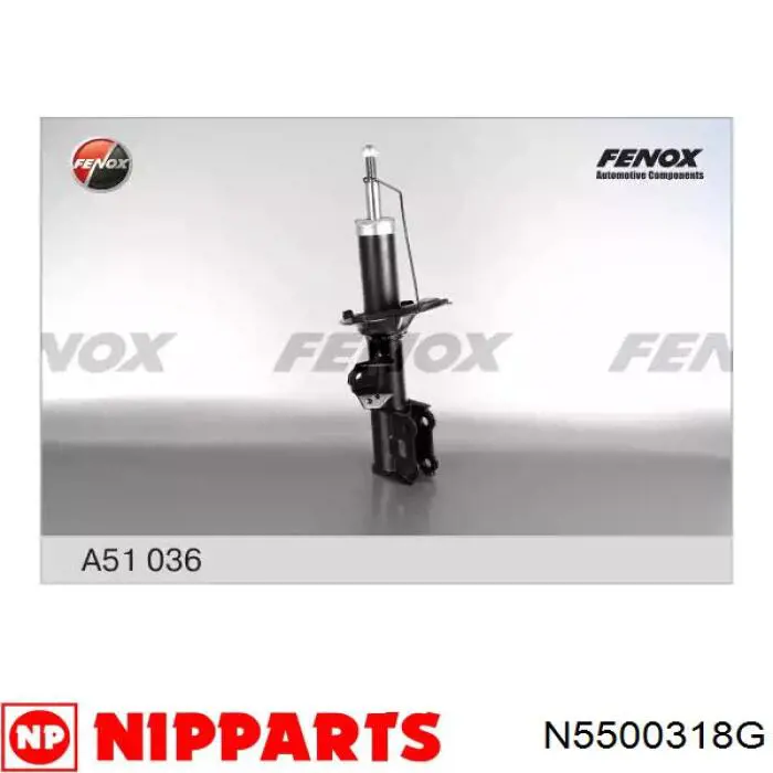 Купить N5500318G Nipparts Амортизатор подвески передний левый