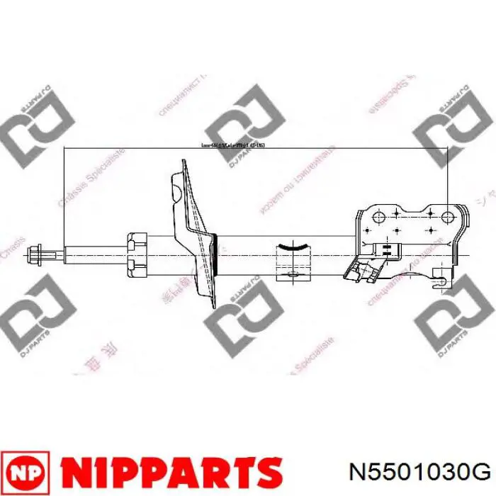 Купить N5501030G Nipparts Амортизатор подвески передний левый