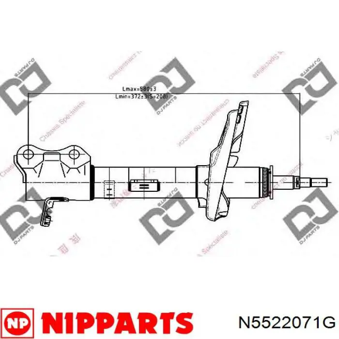 Амортизатор задний, правый Ikoma PCL369R цена, от 95.20 USD