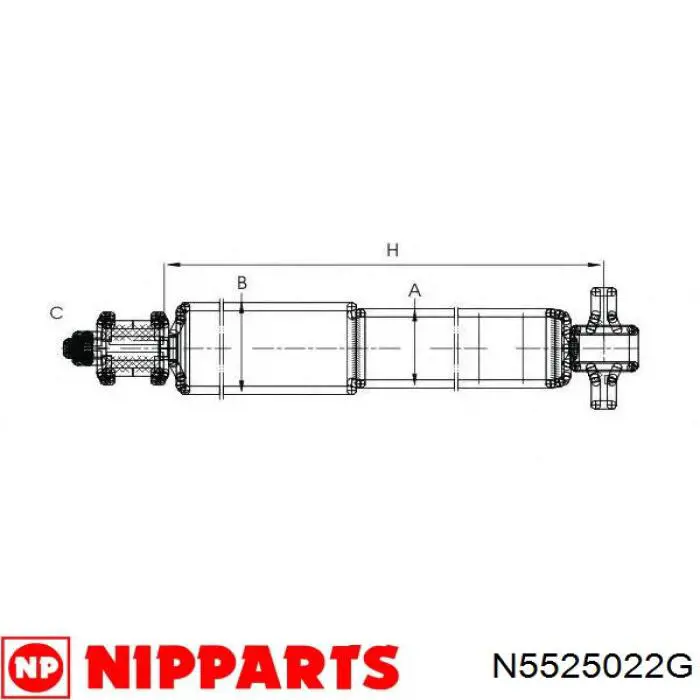 Амортизатор задний MR235613 Mitsubishi
