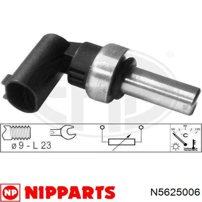 Sensor de temperatura del refrigerante N5625006 Nipparts