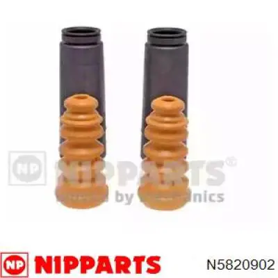 N5820902 Nipparts pára-choque (grade de proteção de amortecedor traseiro + bota de proteção)