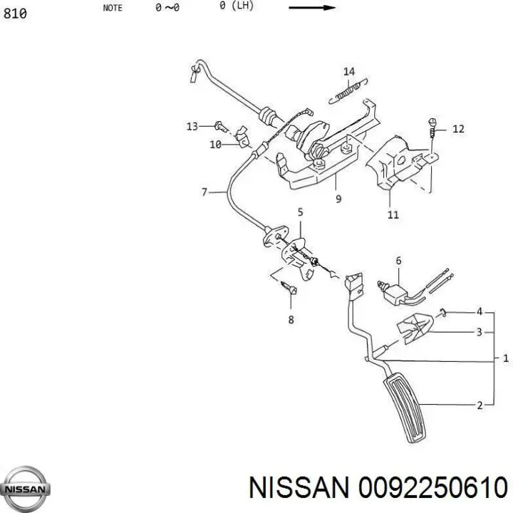  0092250610 Nissan