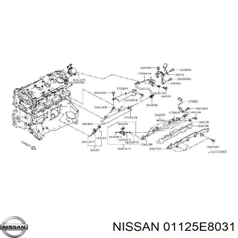  01125E8031 Nissan