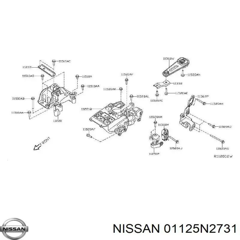  01125N2731 Nissan