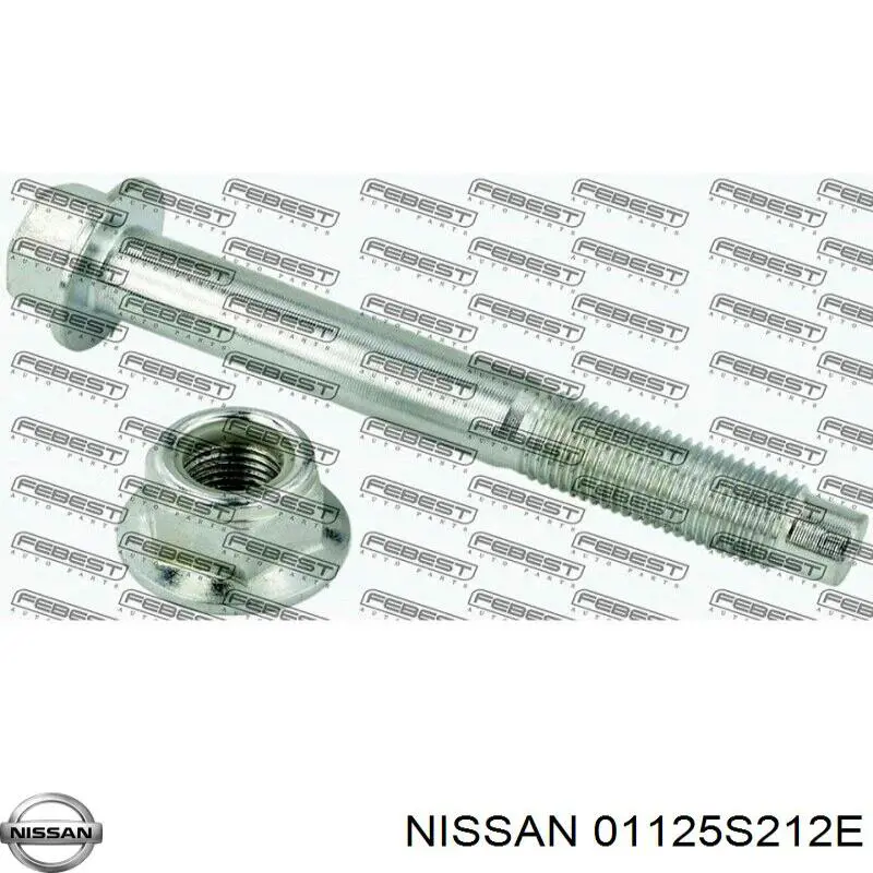 01125S212E Nissan parafuso de fixação de braço oscilante dianteiro, superior