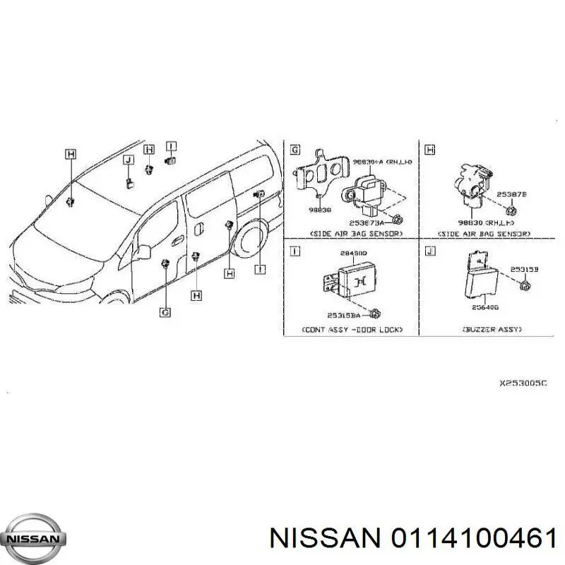  0114100461 Nissan