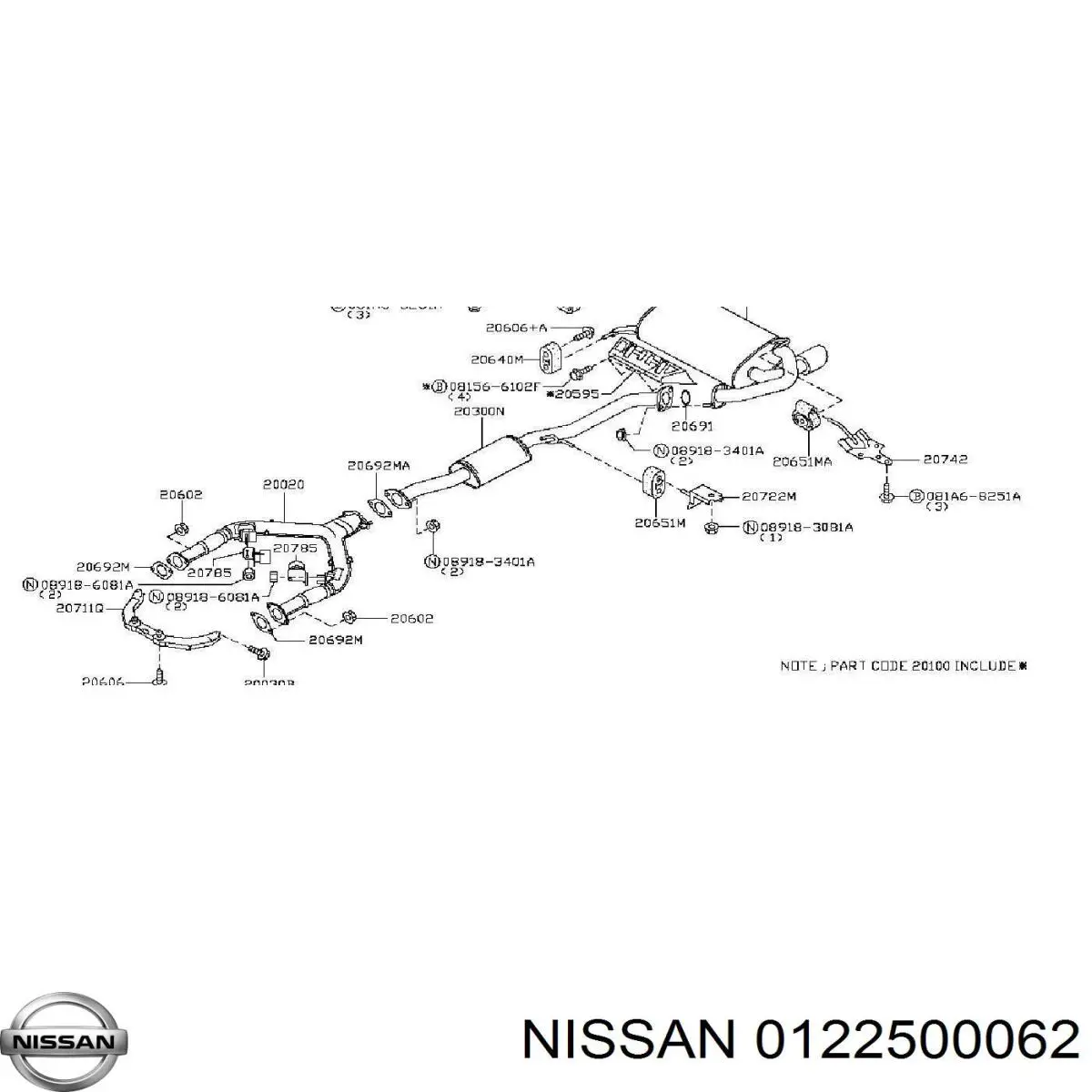 0122500062 Nissan 