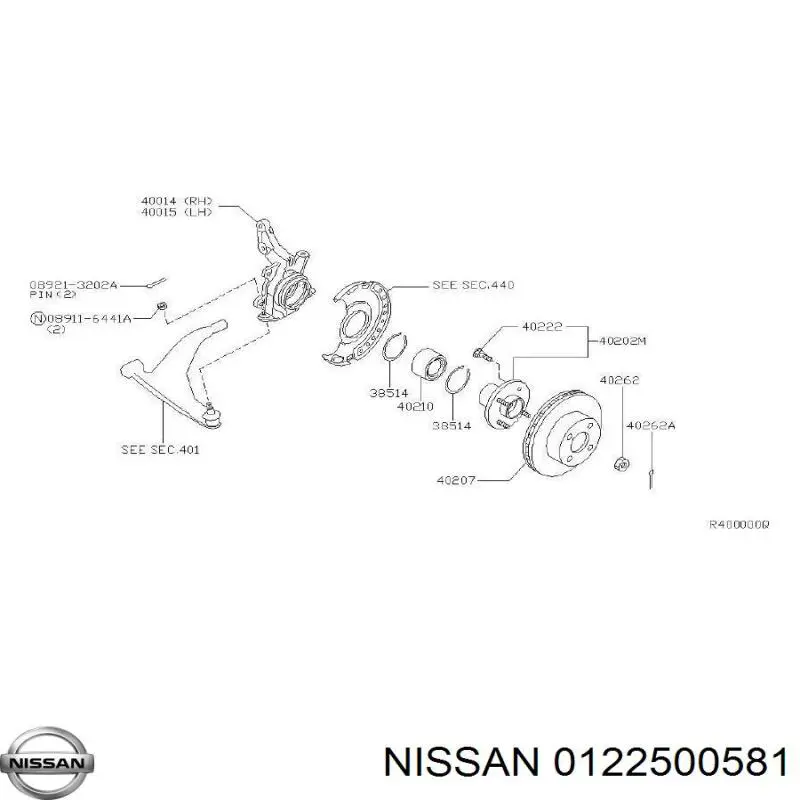  0122500581 Nissan