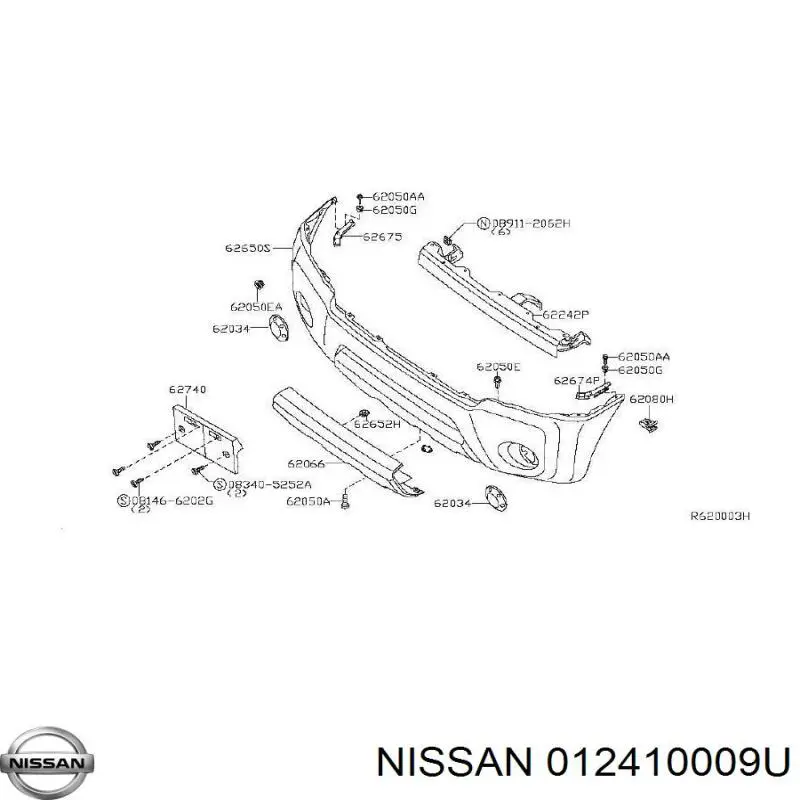  Nissan/Infiniti 012410009U цена, от 1.55 USD