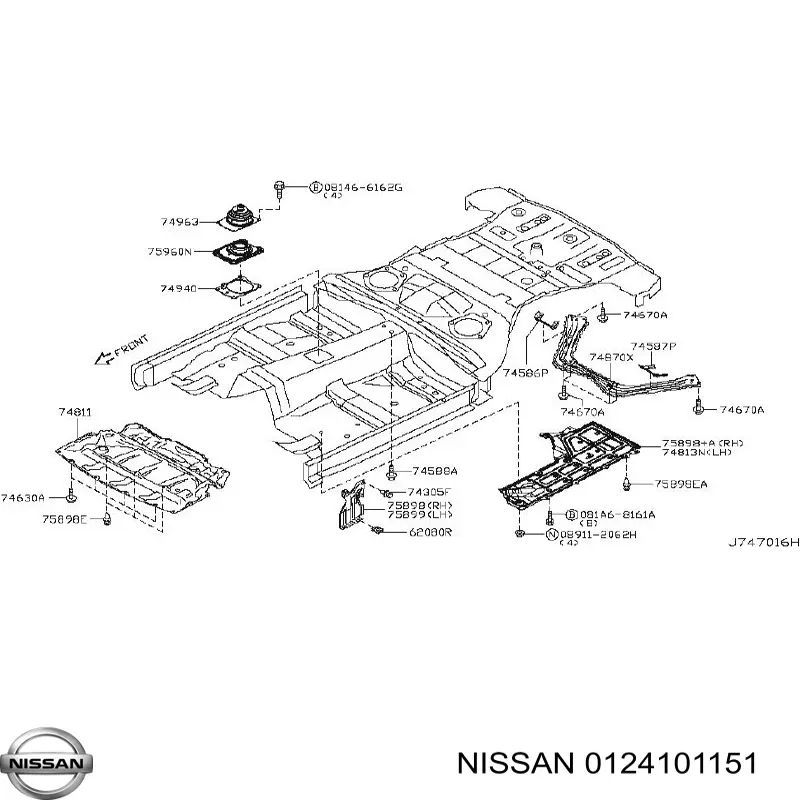  Nissan/Infiniti 0124101151 цена, от 2.22 USD