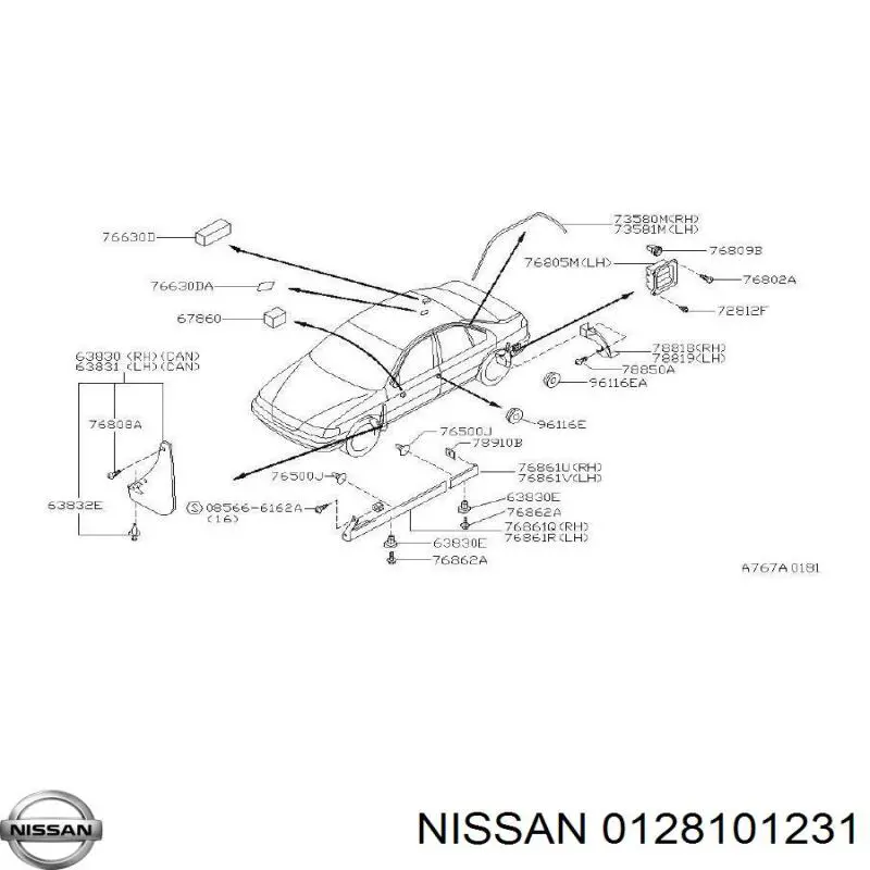  Nissan/Infiniti 0128101231 цена, от 10.52 USD