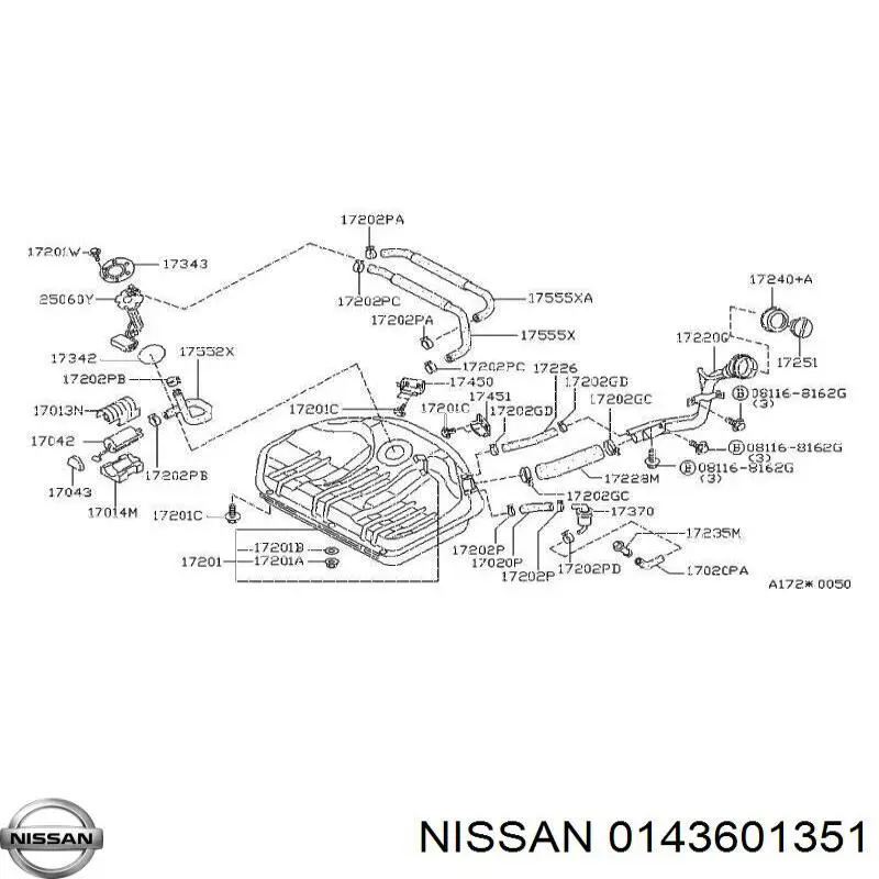  0143601351 Nissan