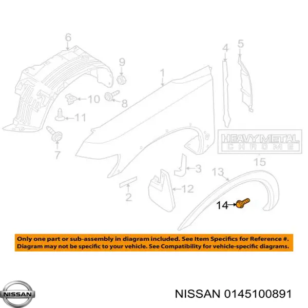  Nissan/Infiniti 0145100891 цена, от 0.89 USD
