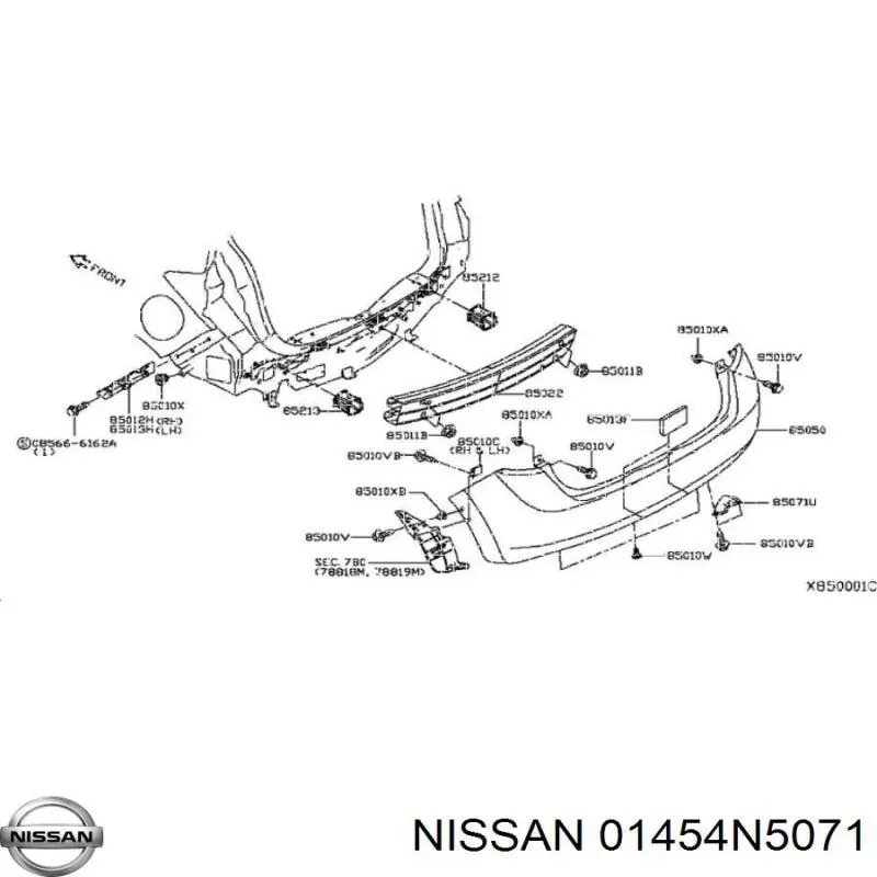  01454N5071 Nissan