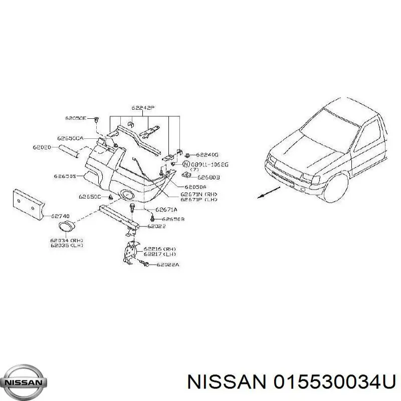  Nissan/Infiniti 015530034U цена, от 0.68 USD