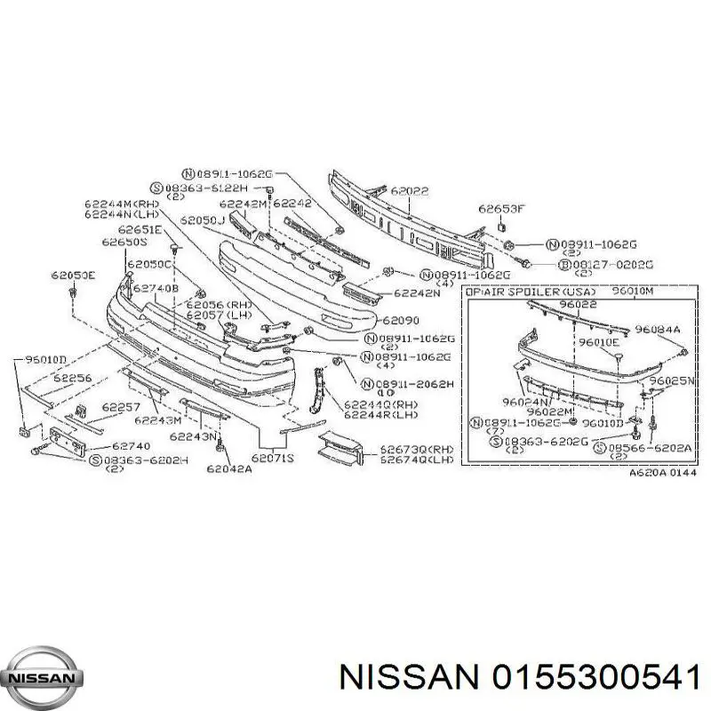  Nissan/Infiniti 0155300541 цена, от 2.08 USD