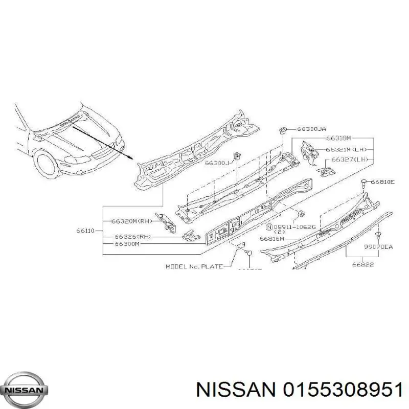  0155308951 Nissan