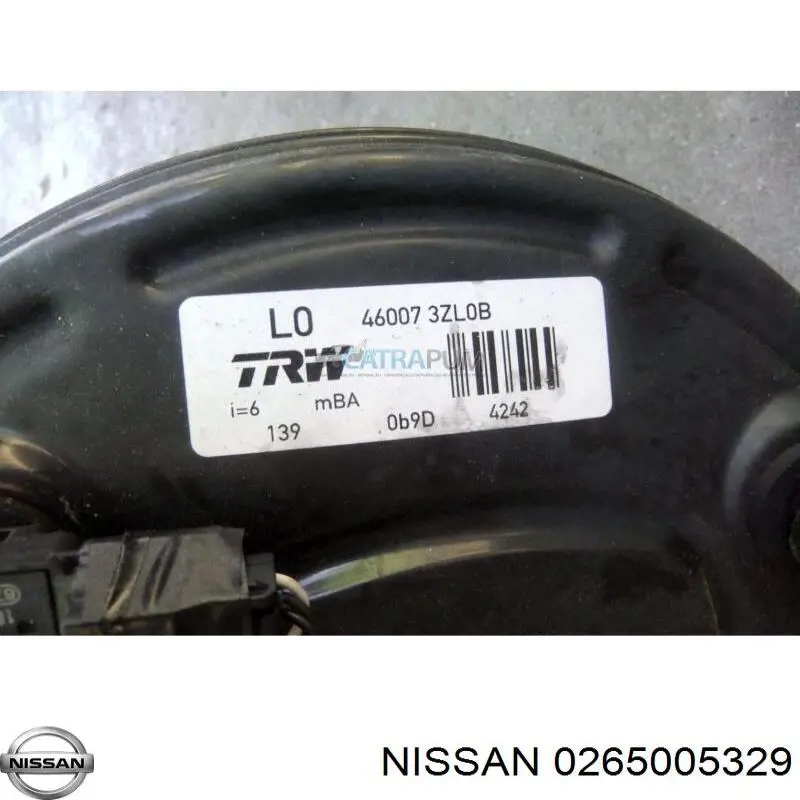 Датчик давления наддува 0265005329 Nissan/Infiniti