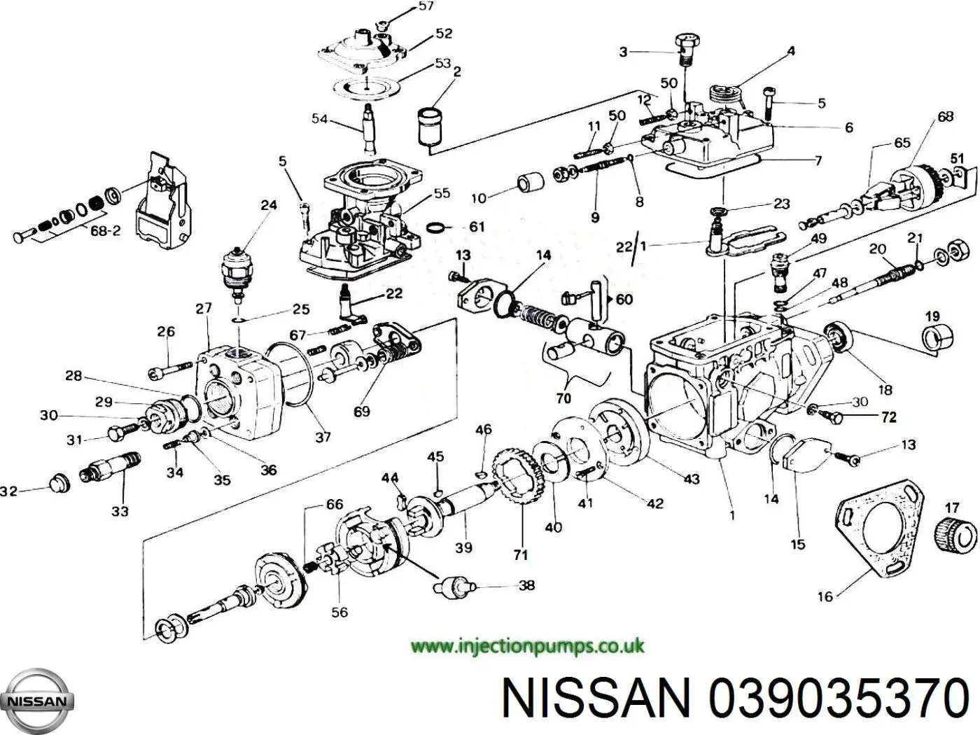039035370 Nissan/Infiniti Клапан ТНВД электромагнитный