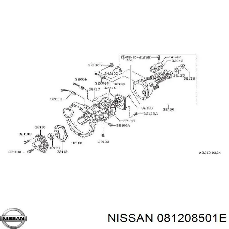 Купить 081208501E Nissan/Infiniti 