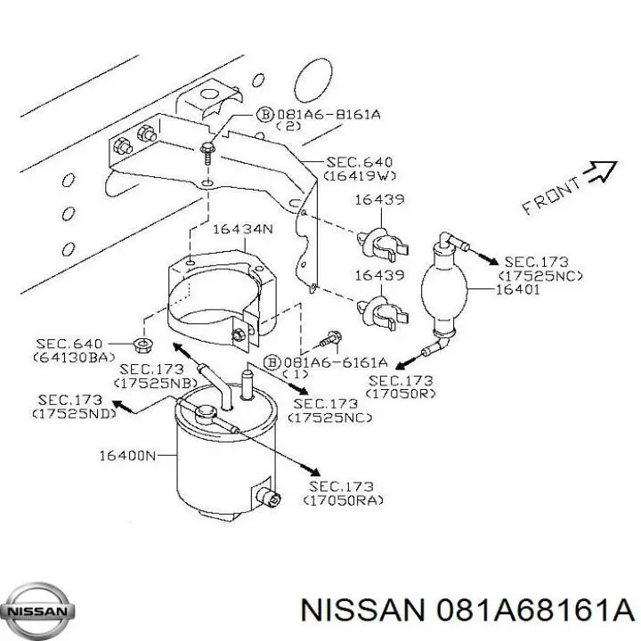 081A68161A Nissan 