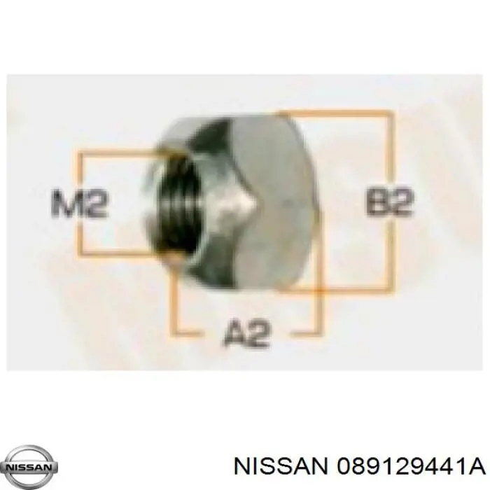 Гайка шаровой опоры передней подвески Nissan/Infiniti 089129441A цена, от 1.30 USD