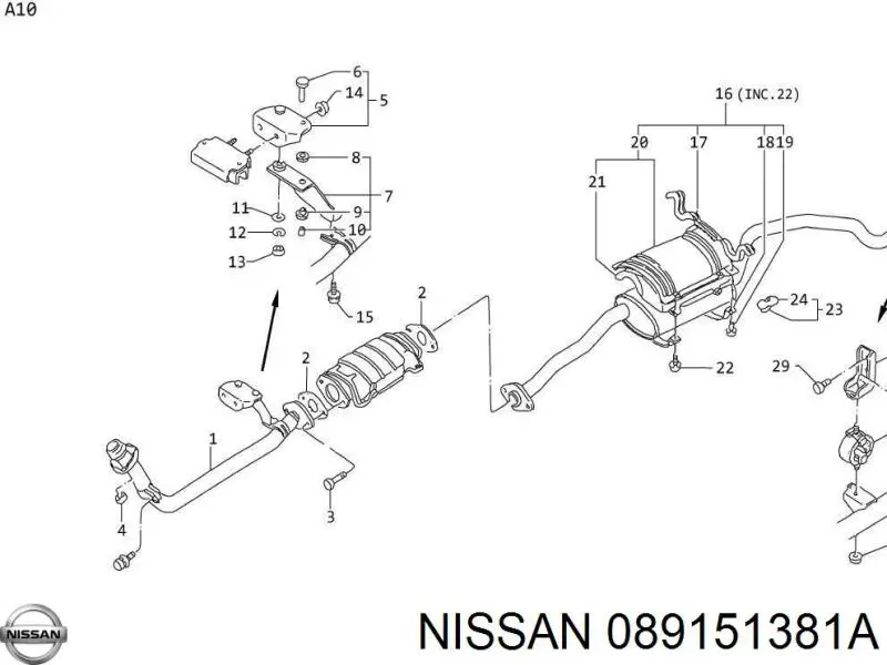  Nissan/Infiniti 089151381A цена, от 1.27 USD