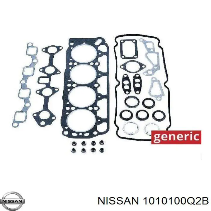1010100Q2B Nissan комплект прокладок двигателя верхний