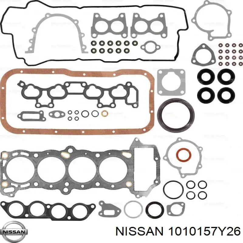 Комплект прокладок двигателя полный на Nissan Sunny III 