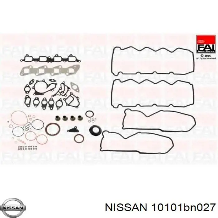 Комплект прокладок двигателя полный Nissan 10101BN027